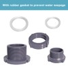 QuQuyi 2.5 Inch PVC Bulkhead Water Tank Connector Adapter Fitting