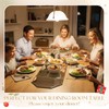 Dandat 3 Pcs Irregular Glass Mirror Trays Centerpieces for Table,