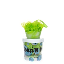 garb2ART Soap'N Pouf Scented Loofahs Exfoliating Bath Sponge/Shower Sponge for Men & Women - Luxury Pouf Body Scrubber Key Lime SOAP'N Pouf