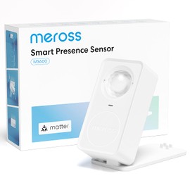 Meross Matter Motion Sensor, Smart Presence Sensor with Cable, WiFi Motion Detector Indoor with App Notification for Home Security, Works with Apple HomeKit, Alexa, Google Home