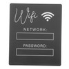 Zerodeko Acrylic WiFi Password Sign for Guests Unfinished Stylish WiFi