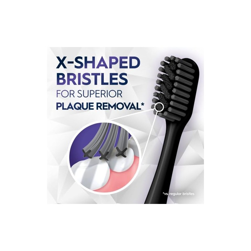 Oral Pro Whitening Brilliance Cepillos Dientes Extra Suaves Negro Coral