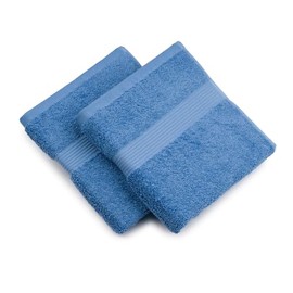 Gözze - Set of 2 New York Hand Towels, Luxuriously Soft and Absorbent, 100% Cotton, 50 x 100 cm - Fjord