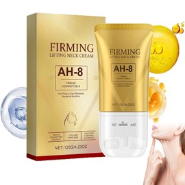 AH-8 Firming Neck Cream, 2025 New Roller Neck Firming Cream, Tighten And Lift Neck Cream Contain Hexapeptide With Double Roller Massage for Crepey Skin Body Care Comfort Firm and Lift Skin