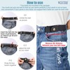 WERFORU 2 Pack 2 Loop No Buckle Elastic Belt for