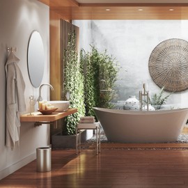 Gatco 4295 Latitude II Single Robe Hook, Satin Nickel