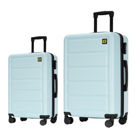 GinzaTravel Luggage Sets 2 Piece,Hardside Suitcase Set with Spinner Wheels,Lightweight Travel Luggage set(20/28),