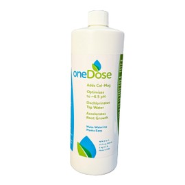 OneDose Water Prep - Adds Cal-Mag, Targets 6.5 pH, Dechlorinates Tapwater, Accelerates Roots for Watering Plants