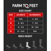 Farm to Feet Kodiak Heavyweight Expedition Merino Wool Socks, Black,
