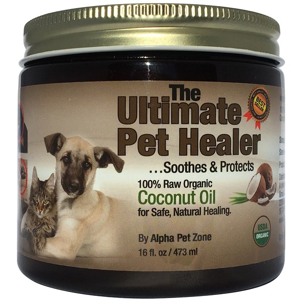 100% Organic Coconut Oil for Dogs & Cats - Skin