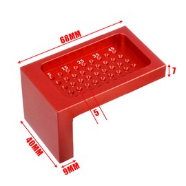 T Type Square Ruler, T-Type Woodworking Scriber Gauge, Aluminum Alloy Hole Ruler, Carpenter Measuring Tool, Hole Positioning Scribing Imperial Measuring