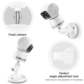 Bracket for eufy Security Indoor Cam S350, 360° Flexible Wall Mount for Eufy Indoor Cam S350, Wall Mount Brackets Accessories for Eufy Indoor Cam S350