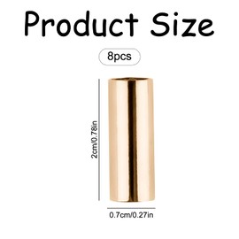 Rumyve 8pcs Rope Head Buttons,Rope Buckle Accessories,Metal Shoelaces Tips Head Cord,Decorative Buckles for Sweatshirts, Pants,Cap Cords