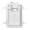 Dundas Jafine DRB4XZW Recessed Dryer Vent Box, 4", White (Pack