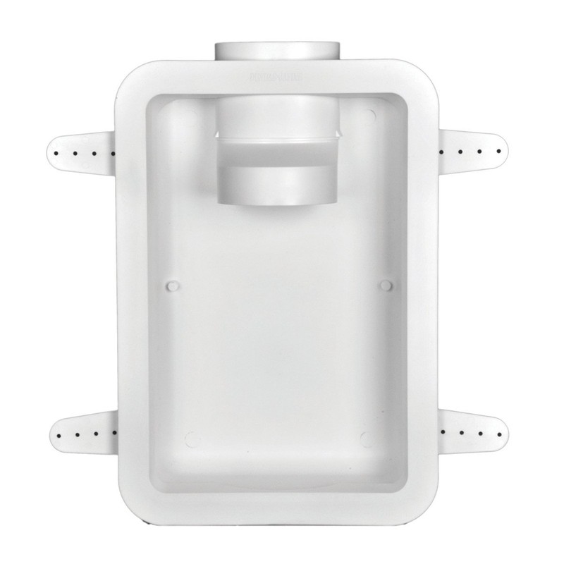 Dundas Jafine DRB4XZW Recessed Dryer Vent Box, 4", White (Pack