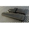 02Straps 22mm Waterproof BLACK Sailcloth Pattern Watch Strap Rubber Bottom
