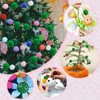 TOAOB 300 Pieces Pompoms 20 mm Small Green Pompom Fluffy