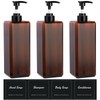 Suream Large Pump Bottles for Shampoo and Conditioner, 3Packs 33.8oz