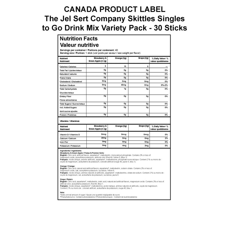 Skittles Singles To Go Variety Pack, Watertok Powdered Drink Mix,