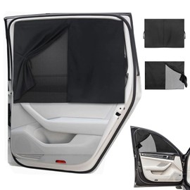 Sonnenschutz Auto Baby, 2 Stück UV Schutz Sonnenblende Auto, Magnetisch Doppelschicht Kinder Abnehmbarer Autofenster Sonnenschutz, Schützt Mitfahrer, Baby, Kinder, Haustiere