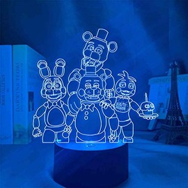 Zhongkaihua Anime Night Light 3D LED Illusion Lamp 7 Colours Changing Remote Control Acrylic Desk Lamp for Bedroom Decoration Creative Gift