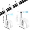 200 Pcs Cable Clips & Wire Clips,8mm/10mm Cable Clamps,Cord Clips,Tacks