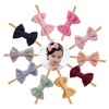 Baby Girl Headband and Bows Nylon Headwrap Super Soft Stretchy