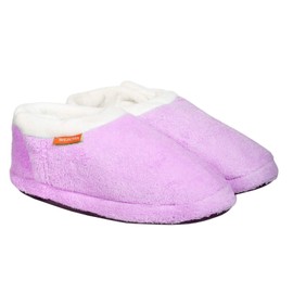 Archline Women's Orthotic Closed Arch Scuff Slippers, Lilac, Size 42 EU