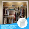 Moicstiy 12 Pcs Wire Shelf End Brackets, Wall Mount Shelf