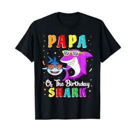 Papa Of The Shark Birthday Family Matching Birthday Son T-Shirt
