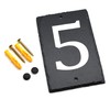 Number 5-14.5 x 9cm Natural Solid Slate House Number Plaque