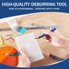 YQkangzhu Deburring Tool with 10 Heavy Duty HSS Blades, 360°