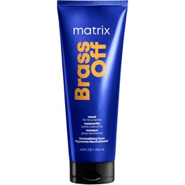 Matrix Brass Off Mascarilla Mascarilla Matizadora azul ideal para neutralizar reflejos naranjas en el cabello castaño 200ml