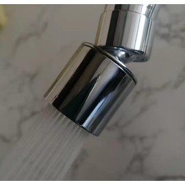 Aireador de boquilla de llave de cocina y baño, extensor de llave, pulverizador de doble flujo giratorio de 360 grados para cabezal de llave de fregadero, filtro giratorio de 2 funciones de