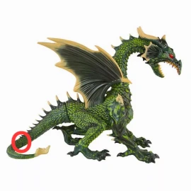 unbranded Upgraded Lower Tail Bracket 6 ft. Animated Giant Dragon Home Depot Decoration