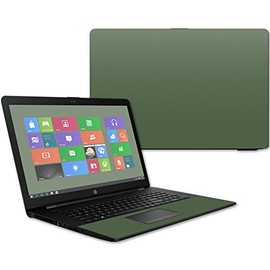 MightySkins Skin Compatible with HP 17t Laptop 17.3" (2017) - Solid Olive | Protective, Durable, and Unique Vinyl Decal wrap Cover | Easy to Apply, Remove, and Change Styles | Made in The USA