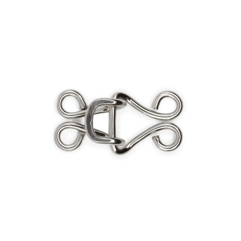 Dritz 97-65 Coat Hook & Eye Closures, Nickel-Plated Brass 4-Count