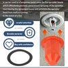 30 Pcs Fire Sprinkler Covers With Magnet Orange for Ceilings