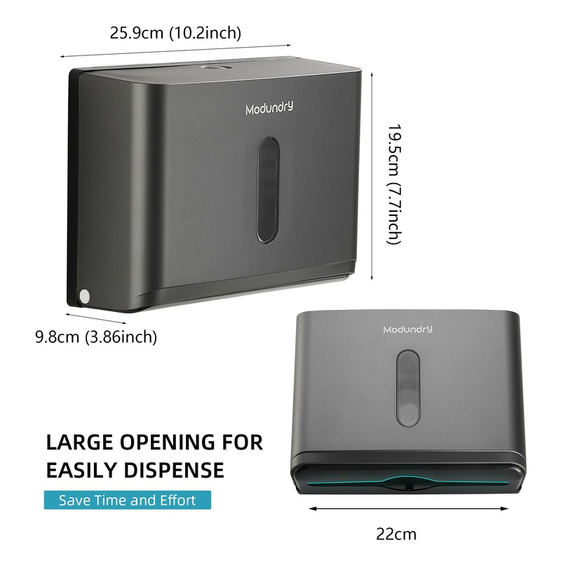 Modundry Wall Mounted Paper Towel Dispenser Tissue Box Dispenser Commercial