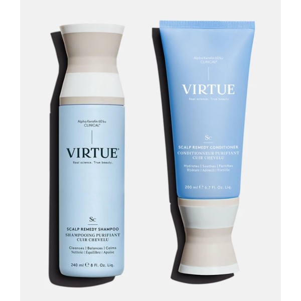 VIRTUE Scalp Remedy Shampoo size 8oz + Conditioner size 6.7oz