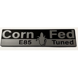 E85 Ethanol Corn Fed Husk Emblem Stick Anywhere