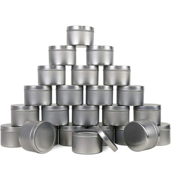 EricX Light Candle Tin 24 Piece, 8 oz, for Candle