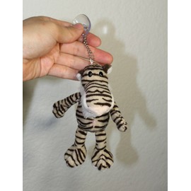 6" Tiger Plush Stuffed Animal Toy Keychain with Suction Cup