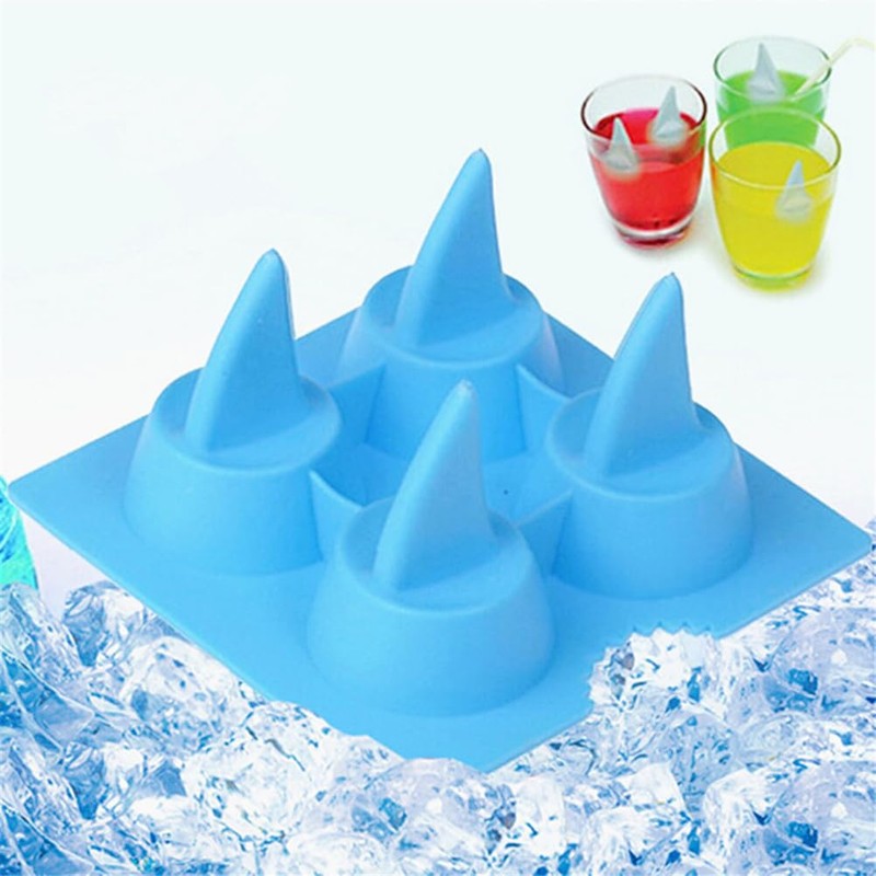 DOITOOL 1pc Shark Fin Ice Grid Ice Mold Creative Novel