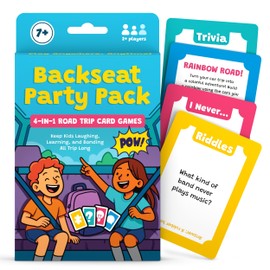 WELL BALANCED Road Trip Games for Kids Travel Essentials, Trivia, Riddles, Car Activities Must Haves for Ages 7+