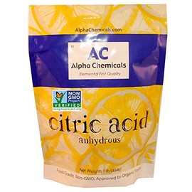 Alpha Chemicals Non-GMO Project Verified Citric Acid - 1 Pound – Organic