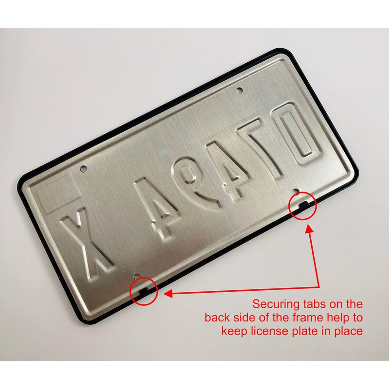 Special Edition Anodized Aluminum CAR License Plate Frame - Black