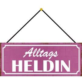 Schatzmix Tin-Plate Sign, Sheet metal, Multicoloured, 27x10 cm