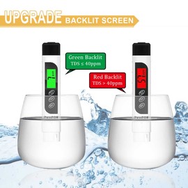 TDS Meter,ProPOW 3-in-1 TDS/EC/Temperature Meter,ppm Meter, Measure 0-9999 ppm (White)