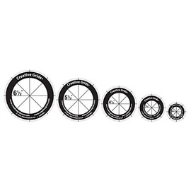 Creative Grids Quilt Ruler Circles (5 Discs with Grips) by Custom Quilts, Inc